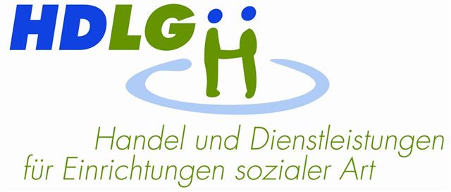 Logo der HDLG in Oberhausen, die Handel und Dienstleistungen fr Einrichtungen sozialer Art anbietet